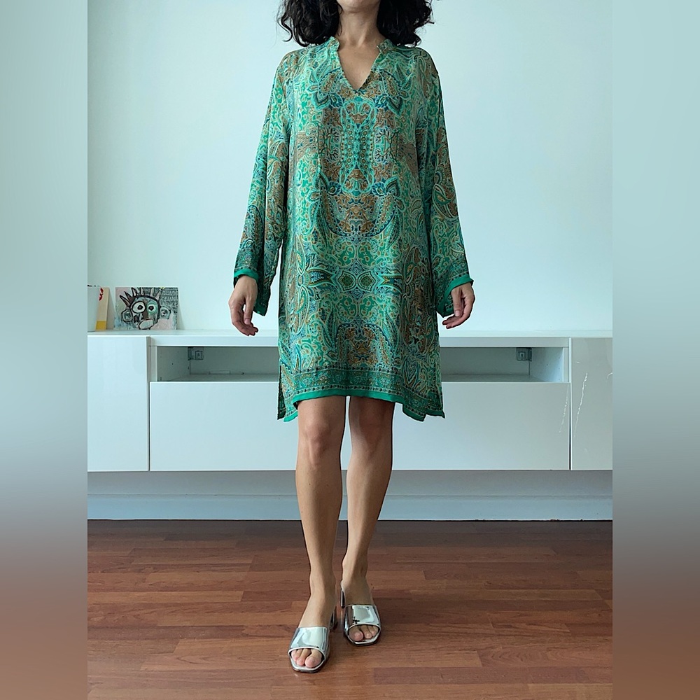 Silk kaftan 💚